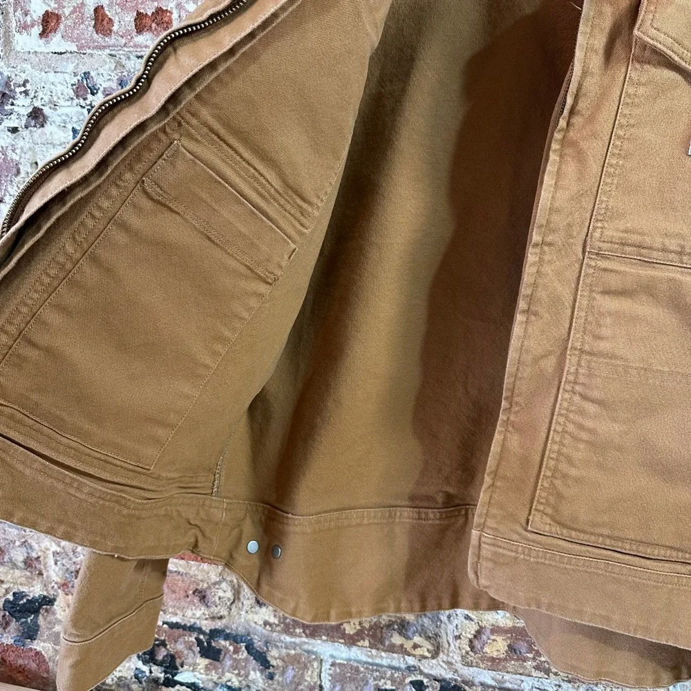 Carhartt OJ5748-M Berwick Brown Jean Relaxed Fit Jacket Men's Large - Picture 3 of 14